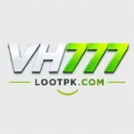 VH777 Game APK download banner showing app logo, casino slots, and local mobile wallet payment icons