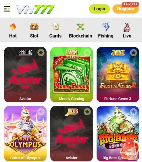 VH777 Game Download APK Homepage updated Today
