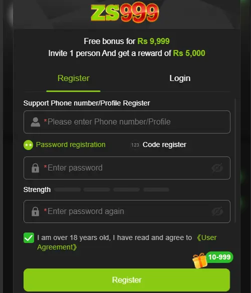 Zs999game Reistration Process Guide 2026